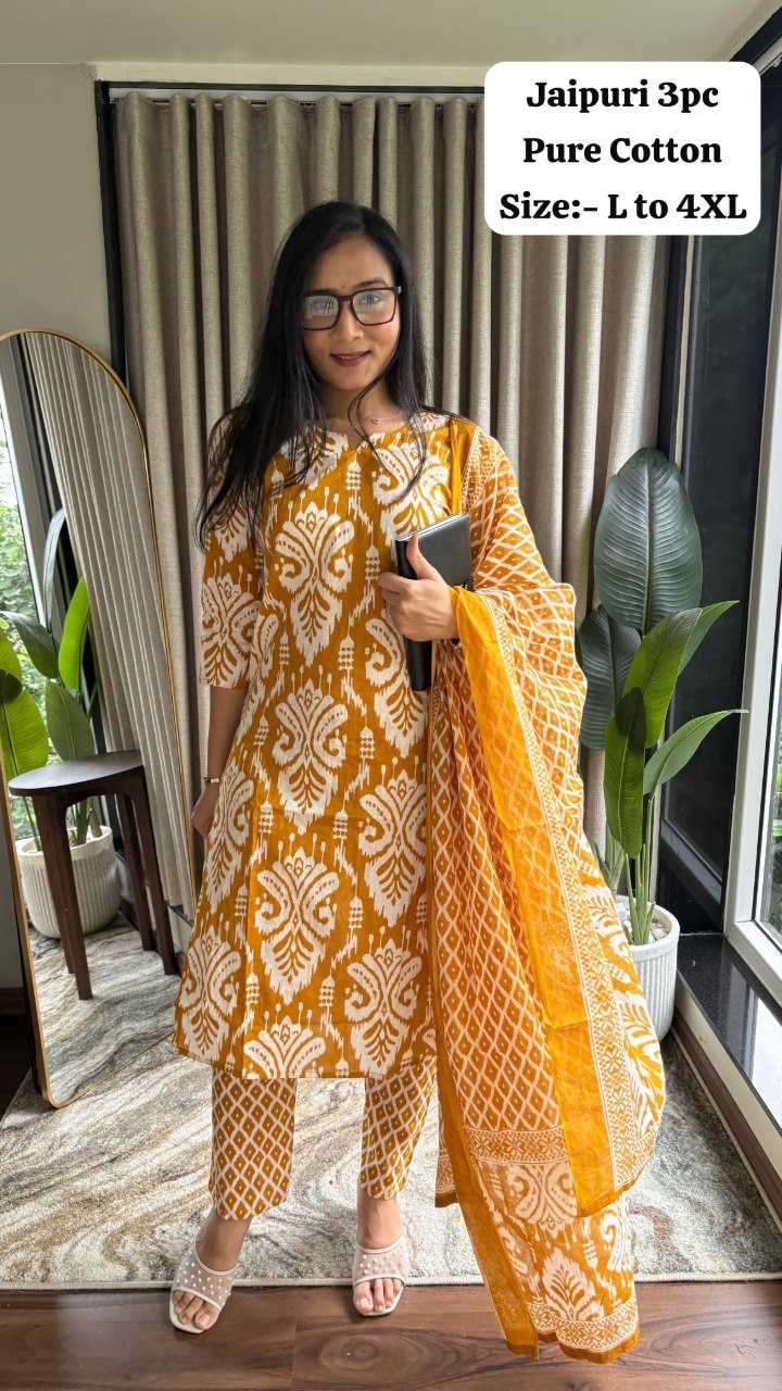 Ynf Premium Roman Silk KESH530 JAIPURI COTTON Kurti Wholesale Casual Kurtis Printed Kurtis Jaipuri Kurti Manufacturer- Kapda Export