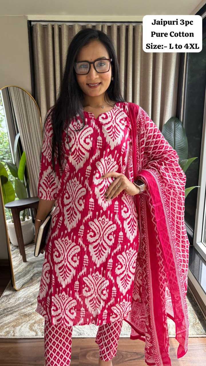 Ynf Premium Roman Silk KESH530 JAIPURI COTTON Kurti Wholesale Casual Kurtis Printed Kurtis Jaipuri Kurti Manufacturer- Kapda Export