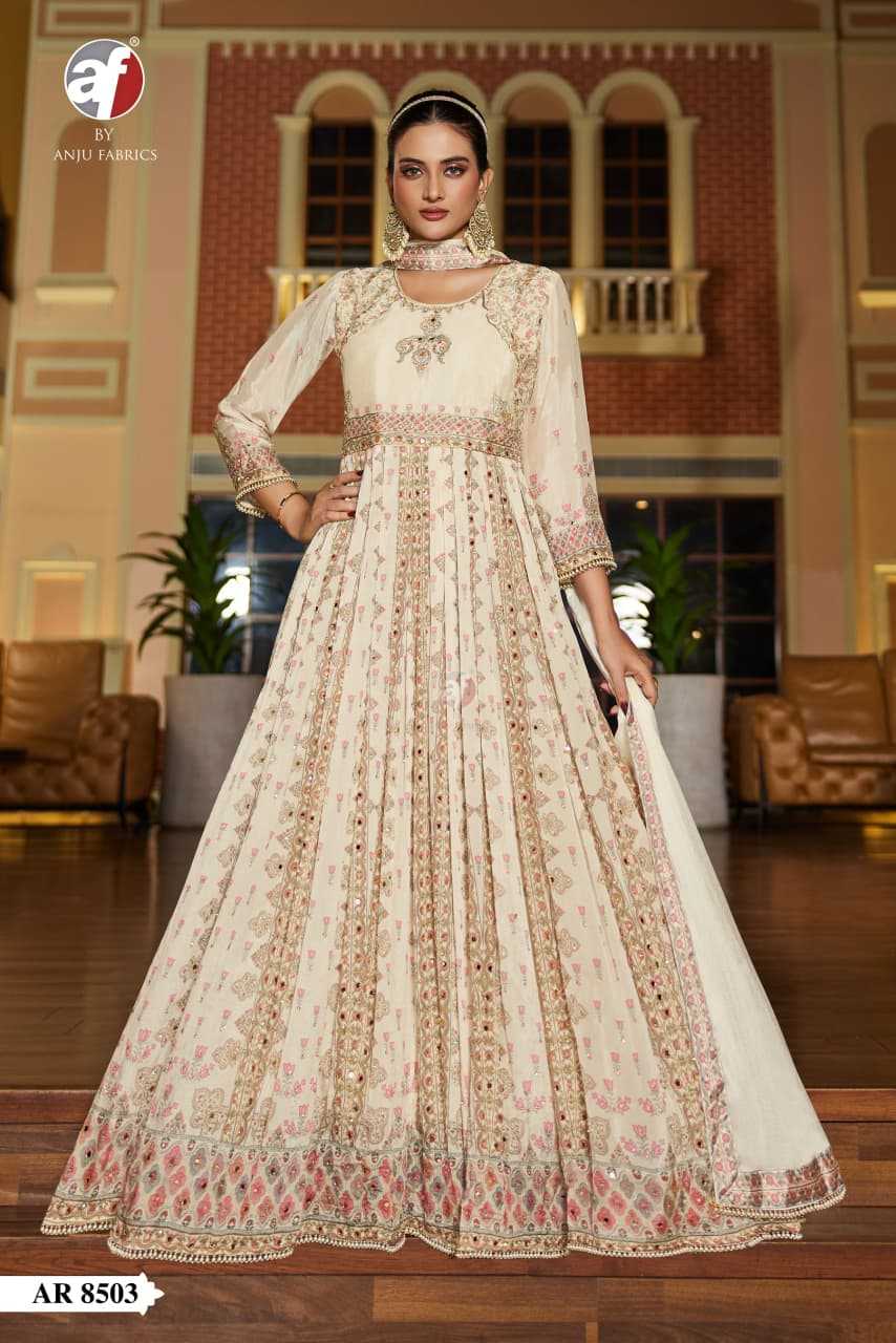 Ynf Pure Chiffon KESH448 AR-8501-03 Gowns Wedding Collections Festive Collections Wholesale Designer Gowns Chiffon Gowns Wedding Outfits Manufacturer- Kapda Export