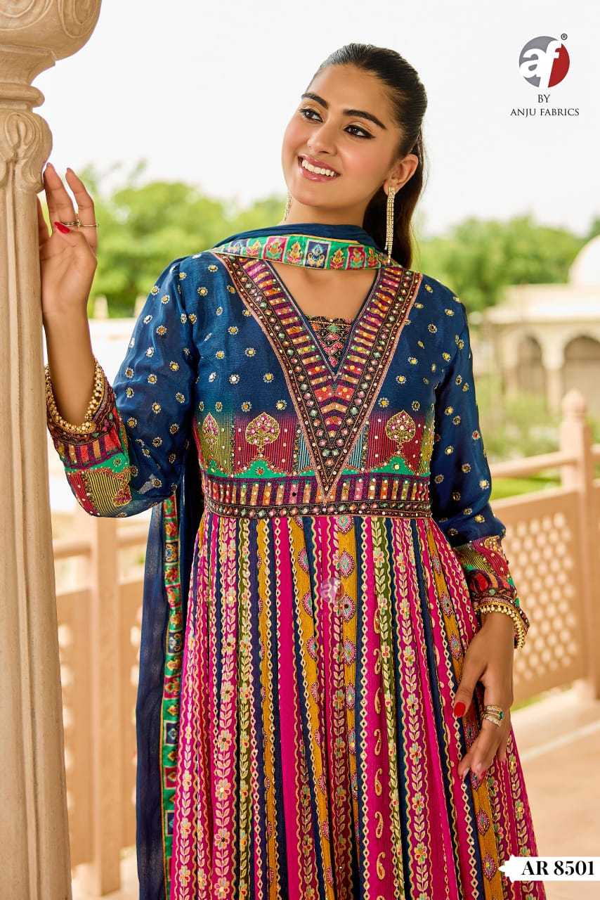 Ynf Pure Chiffon KESH448 AR-8501-03 Gowns Wedding Collections Festive Collections Wholesale Designer Gowns Chiffon Gowns Wedding Outfits Manufacturer- Kapda Export