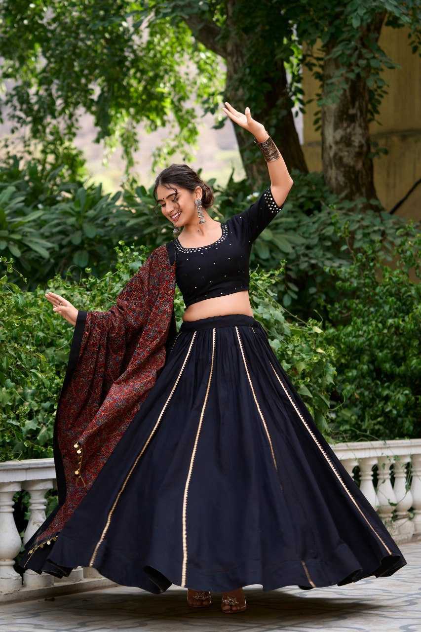 Ynf Pure Cotton KESH134 1697 Lehengas Festive Collections Wholesale Fancy Lehenga Chaniya Choli Gota Patti Lehenga Navratri Chaniya Choli Manufacturer- Kapda Export