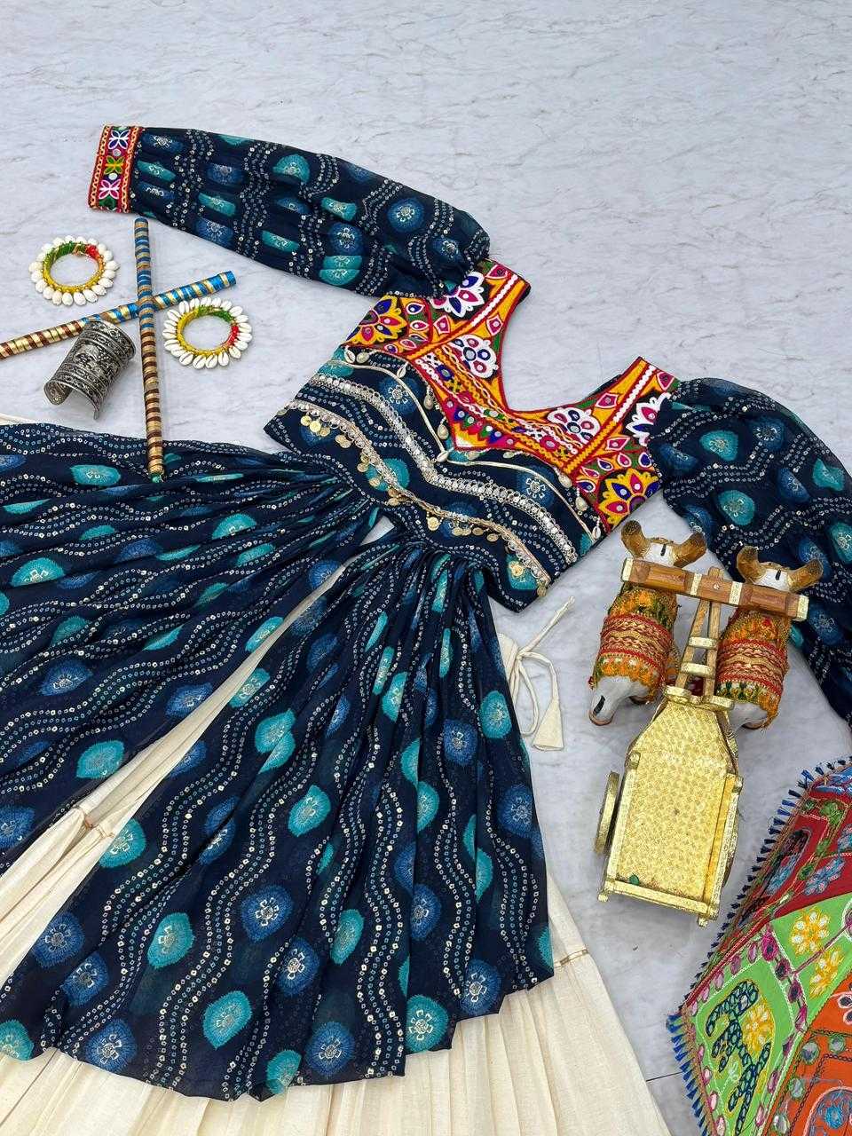 Ynf Pure Cotton KESH481 Gamathi Lehengas Festive Collections Wholesale Mirror Work Lehenga Heavy Lehenga Navratri Chaniya Choli Manufacturer- Kapda Export