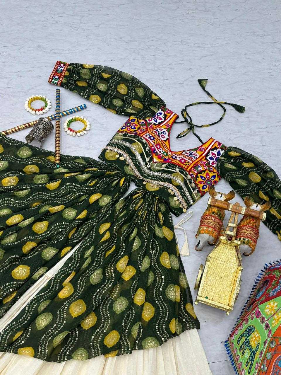 Ynf Pure Cotton KESH481 Gamathi Lehengas Festive Collections Wholesale Mirror Work Lehenga Heavy Lehenga Navratri Chaniya Choli Manufacturer- Kapda Export