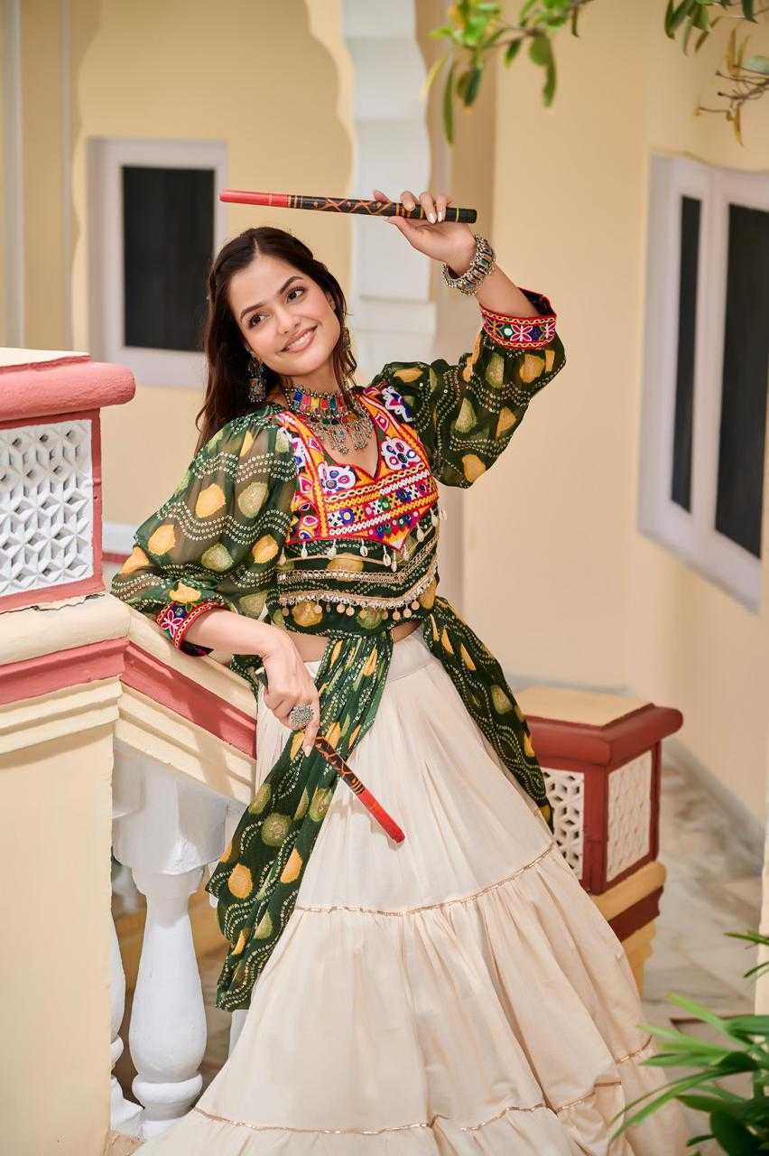 Ynf Pure Cotton KESH481 Gamathi Lehengas Festive Collections Wholesale Mirror Work Lehenga Heavy Lehenga Navratri Chaniya Choli Manufacturer- Kapda Export