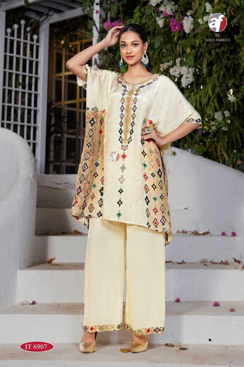 Ynf Pure Crepe KESH448 IT-6906-07 Suits & Dresses Western Wears Festive Collections Wholesale Palazzo Suit Designer dresses Kaftan Dresses Manufacturer- Kapda Export