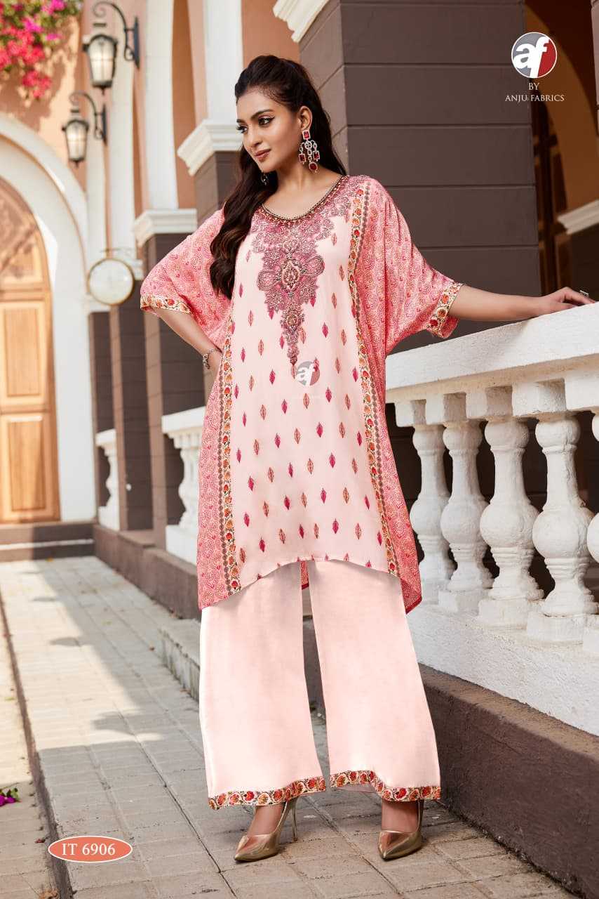 Ynf Pure Crepe KESH448 IT-6906-07 Suits & Dresses Western Wears Festive Collections Wholesale Palazzo Suit Designer dresses Kaftan Dresses Manufacturer- Kapda Export