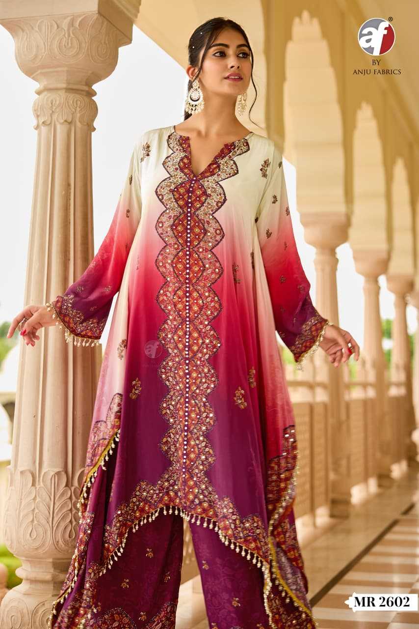 Ynf Pure Crepe KESH448 MR-2601-02 Suits & Dresses Festive Collections Wholesale Designer dresses Printed Dresses Kaftan Dresses Manufacturer- Kapda Export