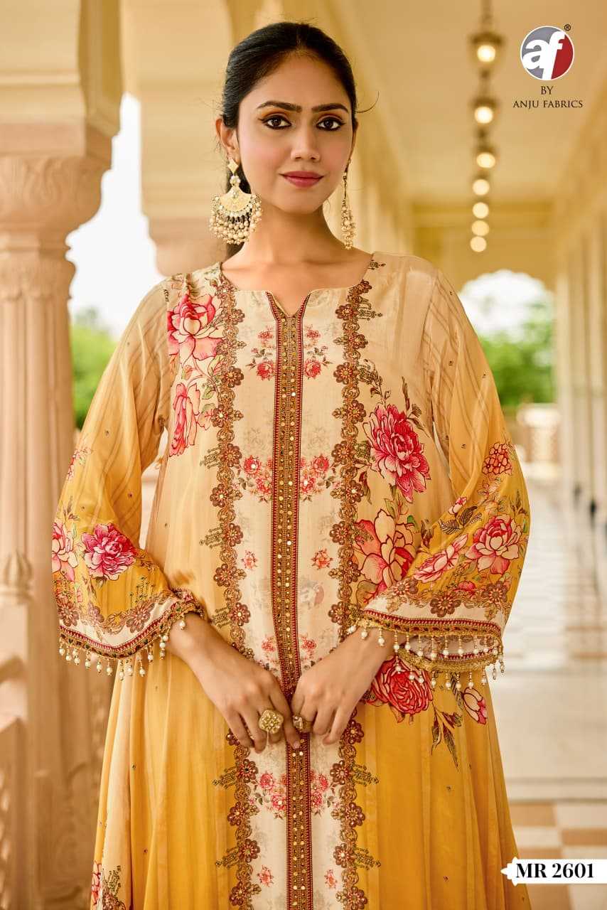 Ynf Pure Crepe KESH448 MR-2601-02 Suits & Dresses Festive Collections Wholesale Designer dresses Printed Dresses Kaftan Dresses Manufacturer- Kapda Export