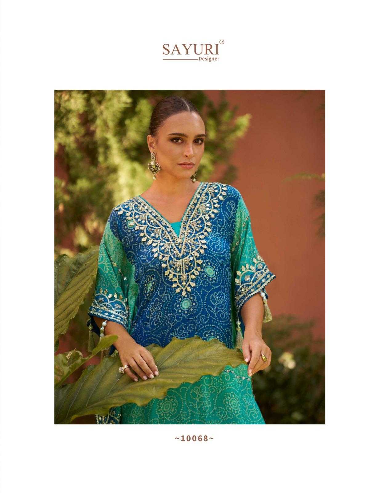 Ynf Pure Silk KESH481 SAYURI MAGIC Suits & Dresses Wholesale Designer dresses Silk Dresses Kaftan Dresses Manufacturer- Kapda Export