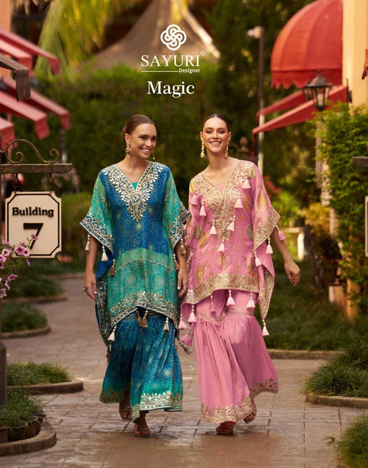Ynf Pure Silk KESH481 SAYURI MAGIC Suits & Dresses Wholesale Designer dresses Silk Dresses Kaftan Dresses Manufacturer- Kapda Export