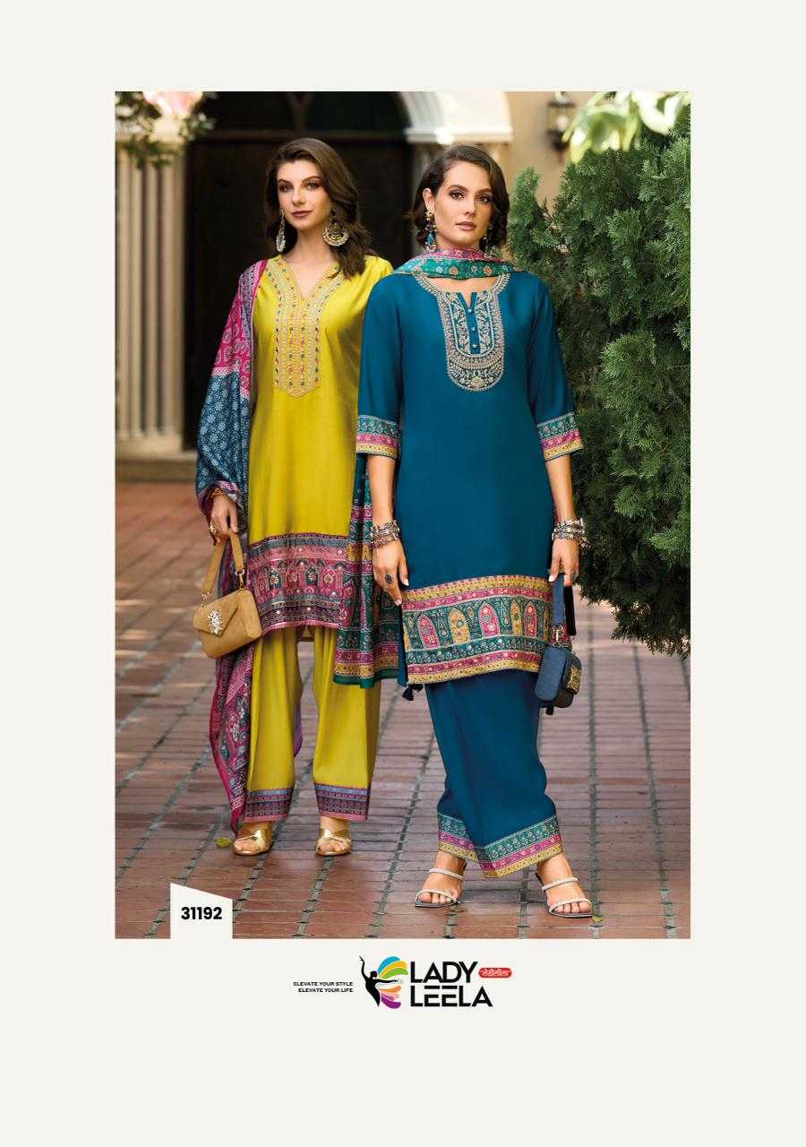 Ynf Pure Silk RIN190 LADY LEELA KHWAB Setwise Collections Wholesale Kurtis Catalogs Manufacturer- Kapda Export