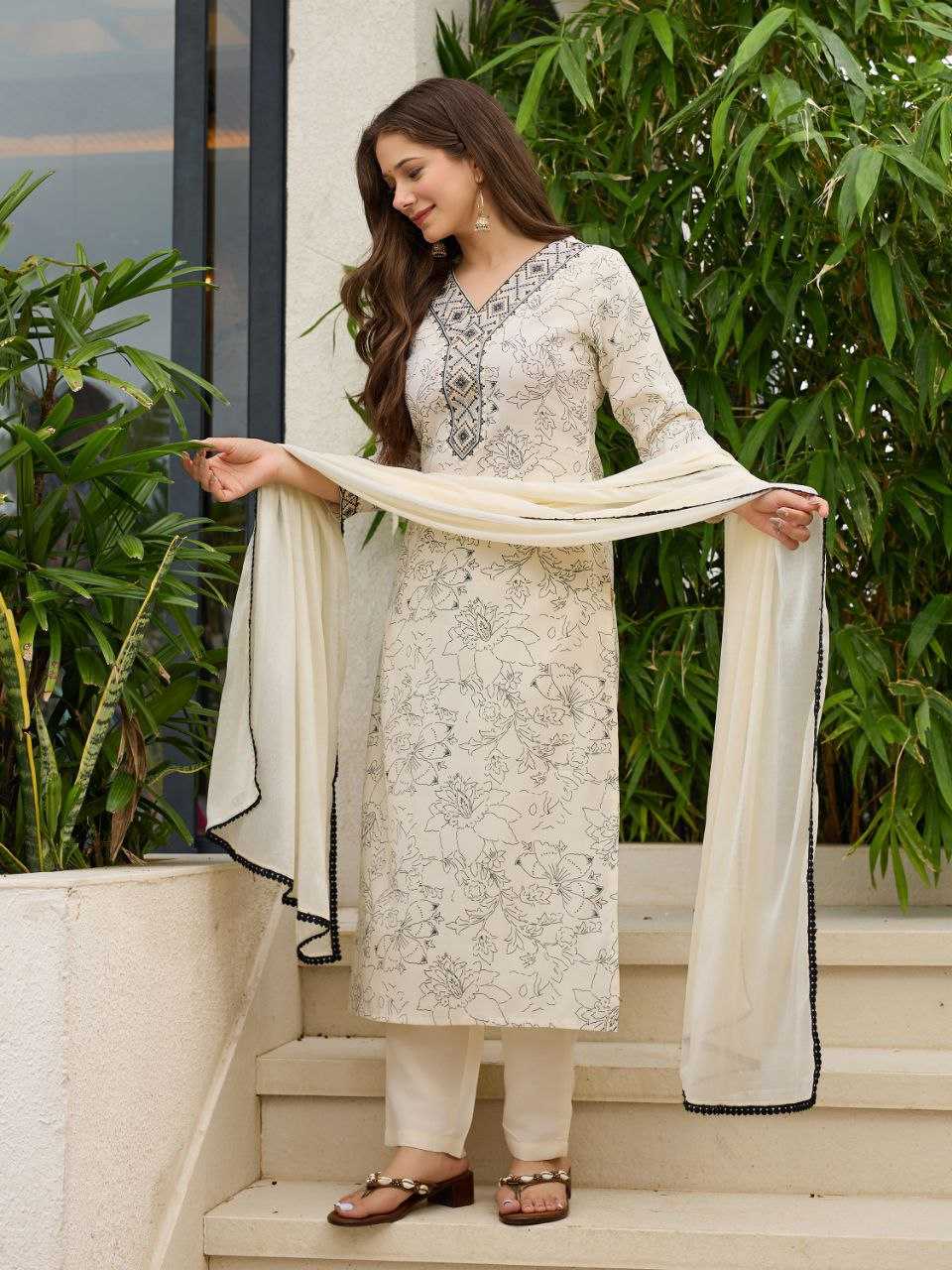 Ynf Rayon KESH529 REGINA Suits & Dresses Wholesale Ladies Silk Suit Party wear suits White Salwar Suit Manufacturer- Kapda Export