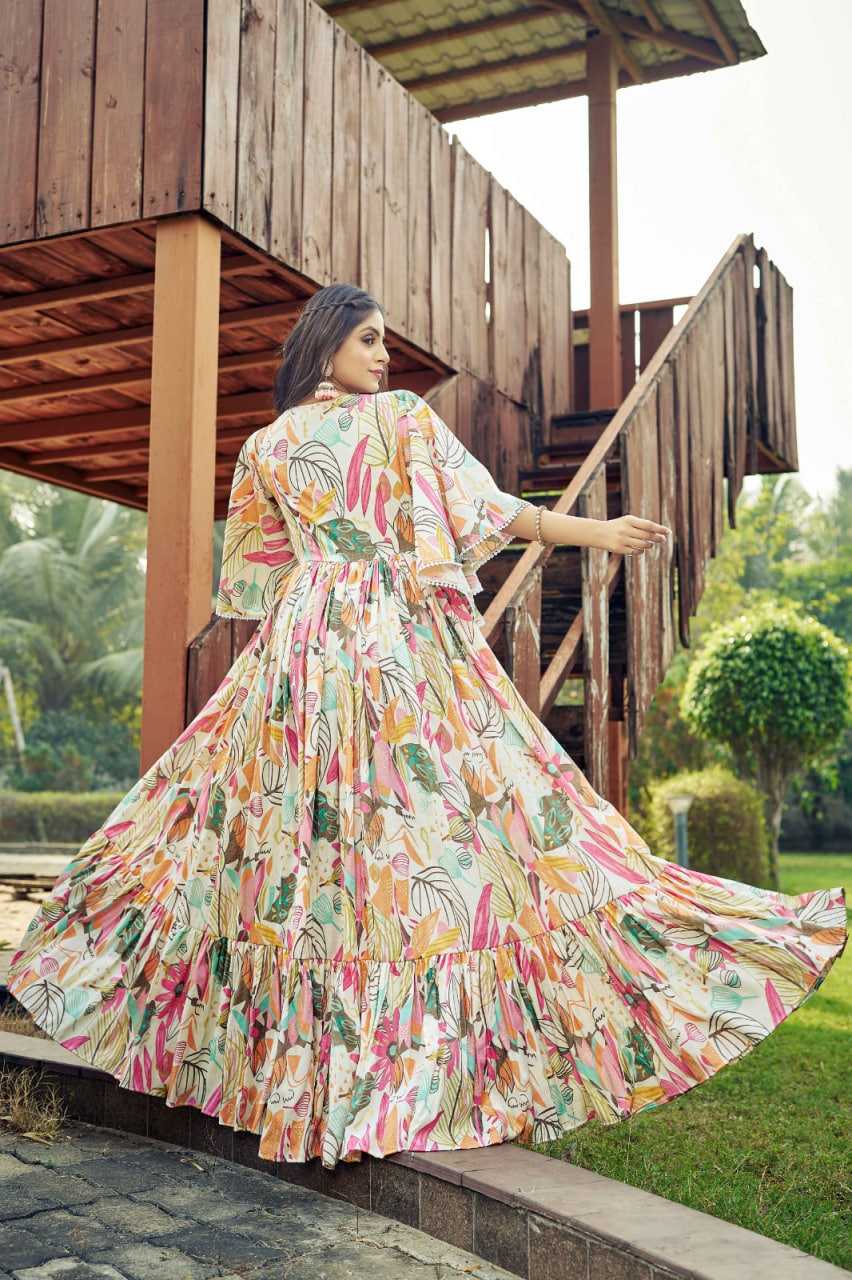 Ynf Rayon KESH530 LUCAYA CLORA VOL-101 Kurti Festive Collections Wholesale Rayon Kurtis Indo-Western Kurtis Party Wear Gown Style Kurtis Manufacturer- Kapda Export