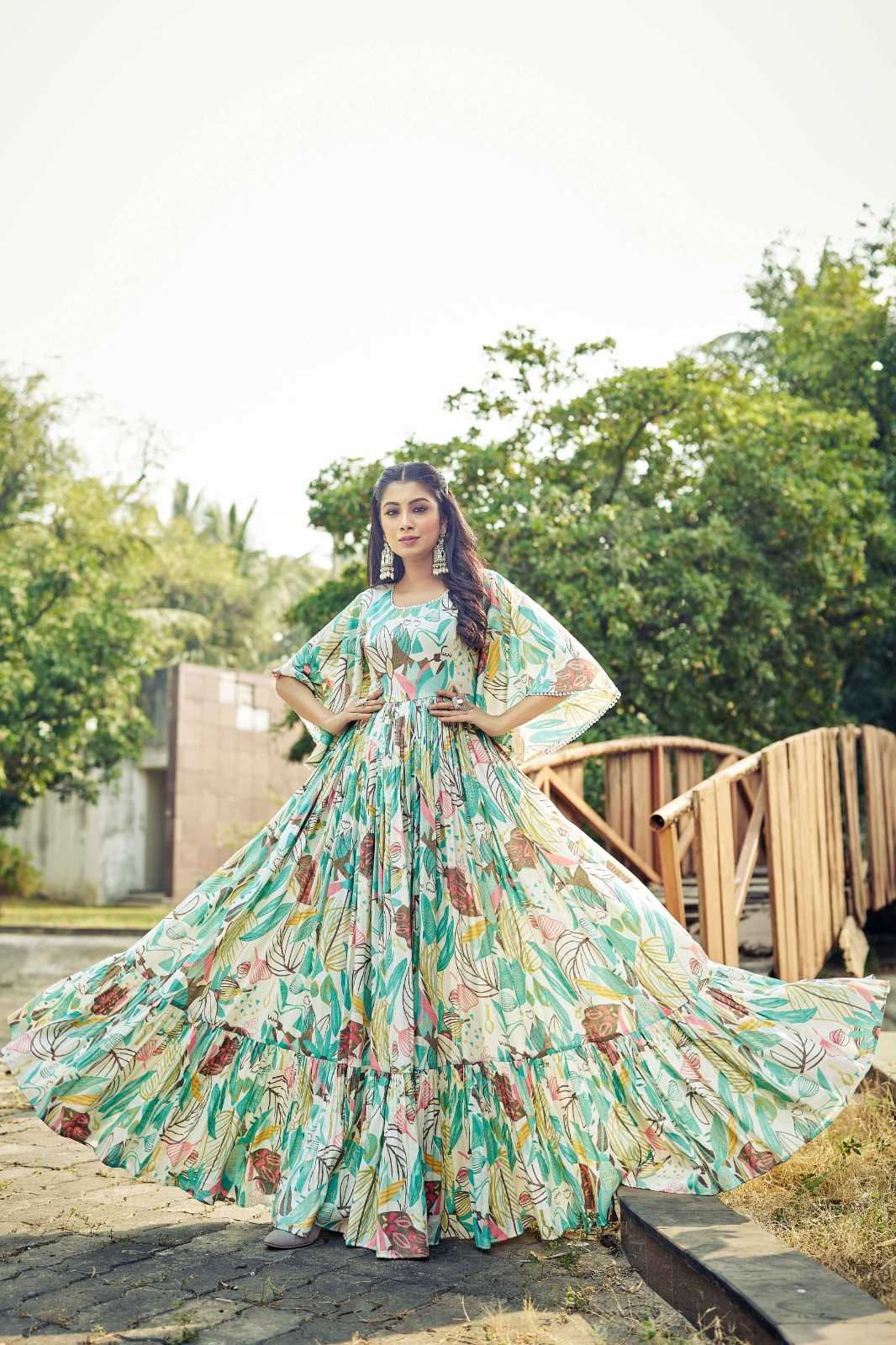 Ynf Rayon KESH530 LUCAYA CLORA VOL-101 Kurti Festive Collections Wholesale Rayon Kurtis Indo-Western Kurtis Party Wear Gown Style Kurtis Manufacturer- Kapda Export