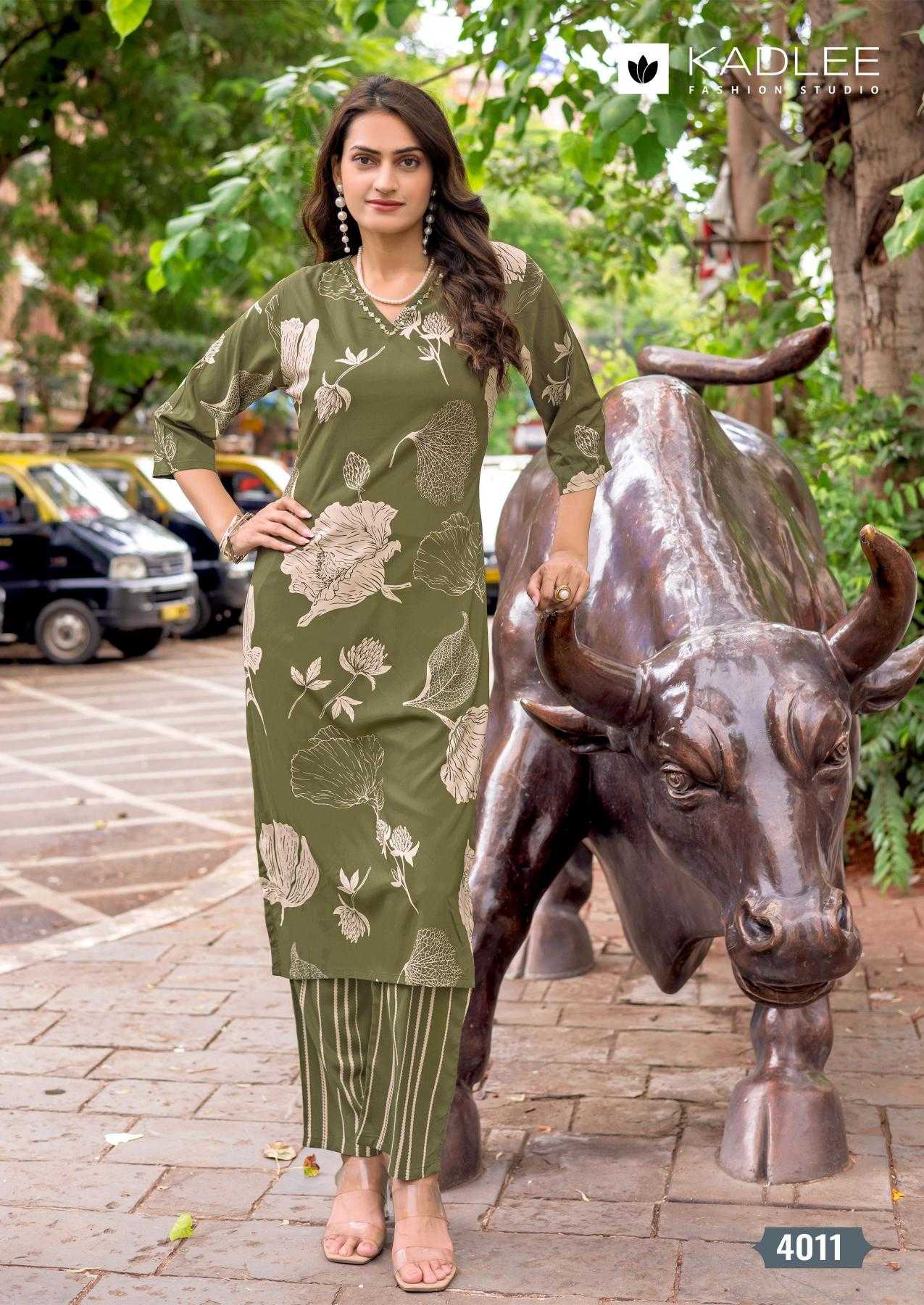 Ynf Rayon RIN190 KADLEE Rangoli vol 2 Setwise Collections Wholesale Kurtis Catalogs Manufacturer- Kapda Export