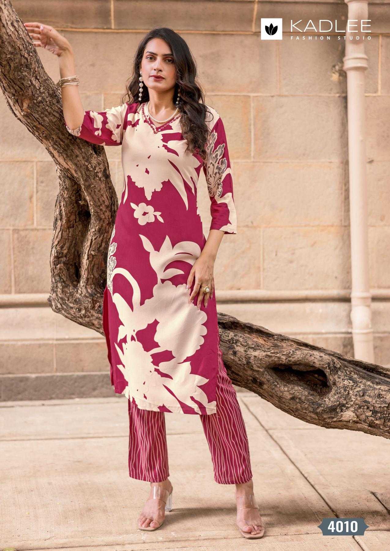 Ynf Rayon RIN190 KADLEE Rangoli vol 2 Setwise Collections Wholesale Kurtis Catalogs Manufacturer- Kapda Export