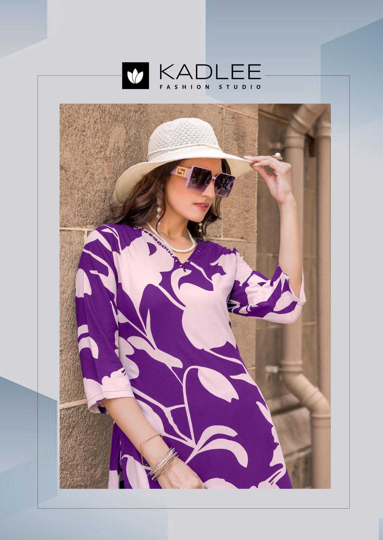 Ynf Rayon RIN190 KADLEE Rangoli vol 2 Setwise Collections Wholesale Kurtis Catalogs Manufacturer- Kapda Export