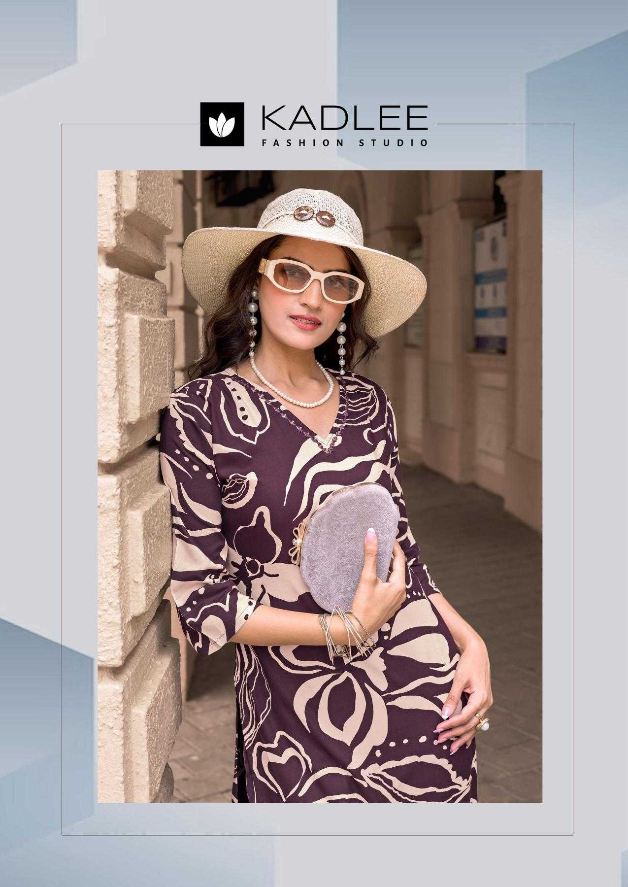 Ynf Rayon RIN190 KADLEE Rangoli vol 2 Setwise Collections Wholesale Kurtis Catalogs Manufacturer- Kapda Export