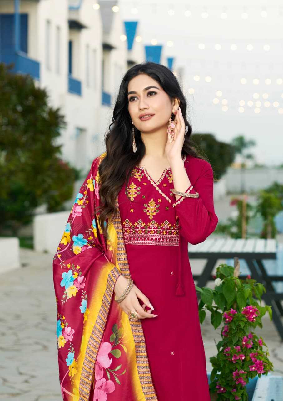 Ynf Rayon RIN190 WOODEE SARGAM Setwise Collections Wholesale Kurtis Catalogs Manufacturer- Kapda Export