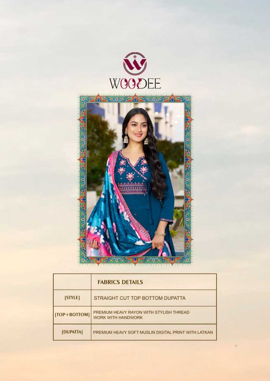 Ynf Rayon RIN190 WOODEE SARGAM Setwise Collections Wholesale Kurtis Catalogs Manufacturer- Kapda Export