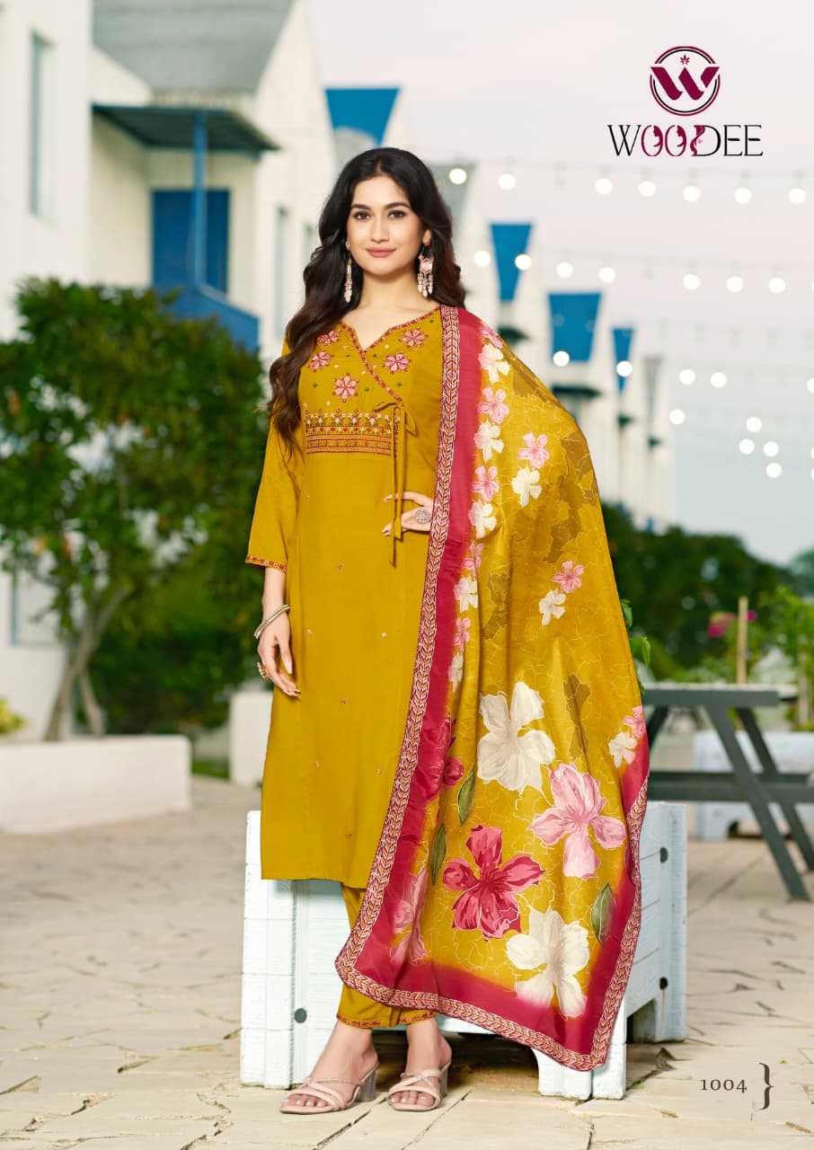 Ynf Rayon RIN190 WOODEE SARGAM Setwise Collections Wholesale Kurtis Catalogs Manufacturer- Kapda Export