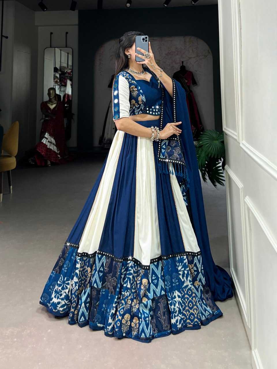 Ynf Reyon Cotton KESH134 1714 Lehengas Festive Collections Wholesale Fancy Lehenga Embroidered Lehenga Mirror Work Lehenga Gota Patti Lehenga Manufacturer- Kapda Export