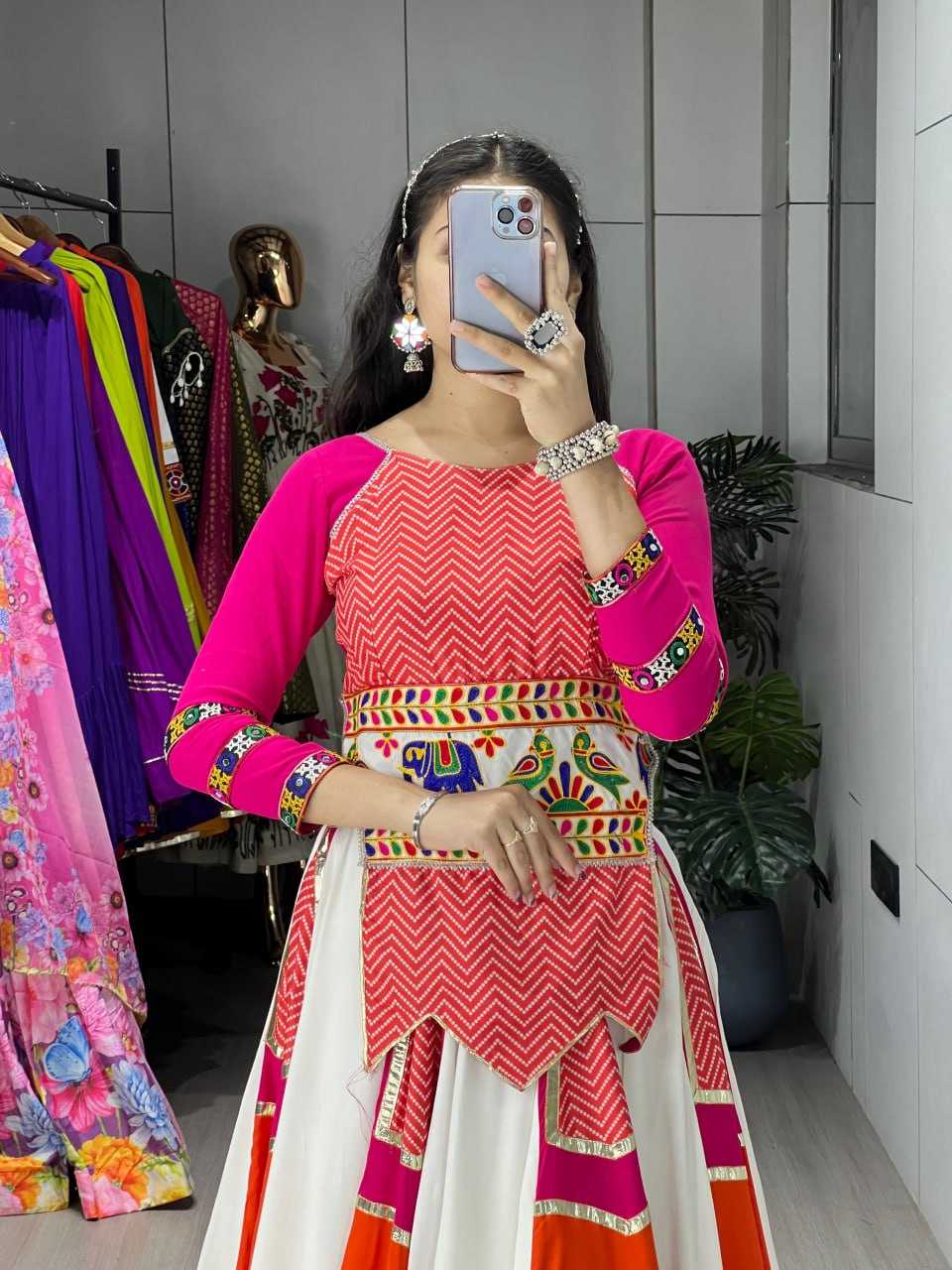 Ynf Reyon Cotton RIN119 PanGhat 8078 Lehengas Festive Collections Wholesale Fancy Lehenga Chaniya Choli Gota Patti Lehenga Navratri Chaniya Choli Manufacturer- Kapda Export