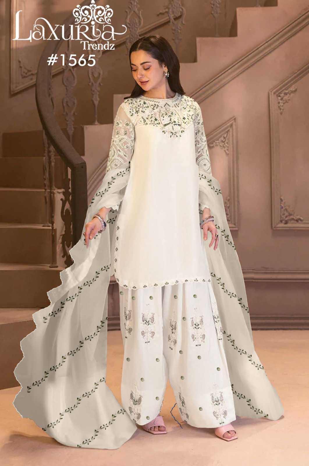 Ynf Satin KESH530 Laxuria 1565 Kurti Wholesale Designer Kurtis Tunic Kurti White Kurtis Manufacturer- Kapda Export