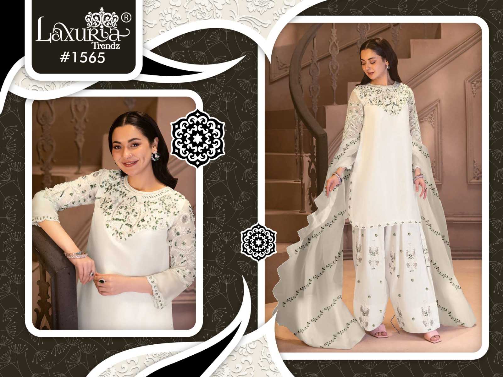 Ynf Satin KESH530 Laxuria 1565 Kurti Wholesale Designer Kurtis Tunic Kurti White Kurtis Manufacturer- Kapda Export