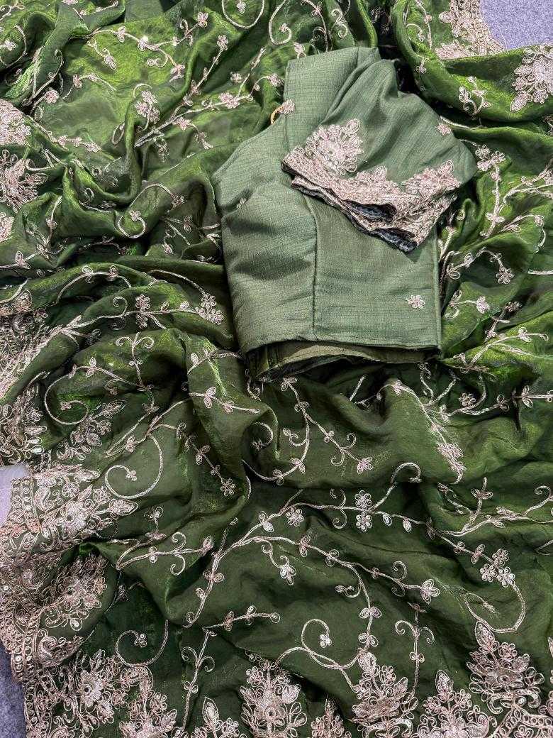 Ynf Satin RIN164 ALGAE Sarees Wholesale Designer Sarees Fancy Sarees Green Sarees Manufacturer- Kapda Export