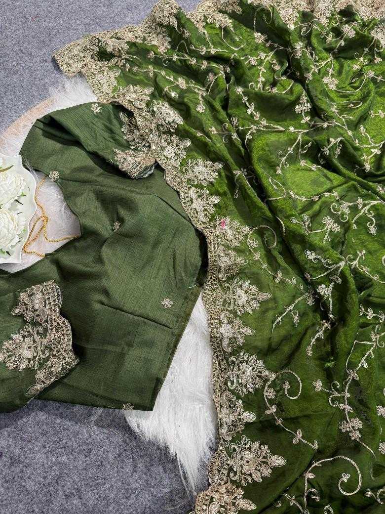 Ynf Satin RIN164 ALGAE Sarees Wholesale Designer Sarees Fancy Sarees Green Sarees Manufacturer- Kapda Export