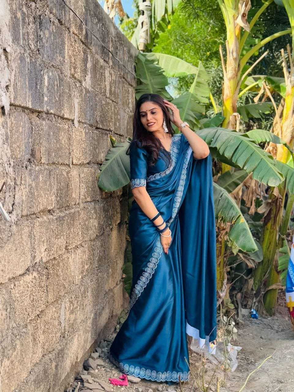 Ynf Satin RIN216 shrusti Sarees Wholesale Designer Sarees Fancy Sarees Heavy Sarees Manufacturer- Kapda Export