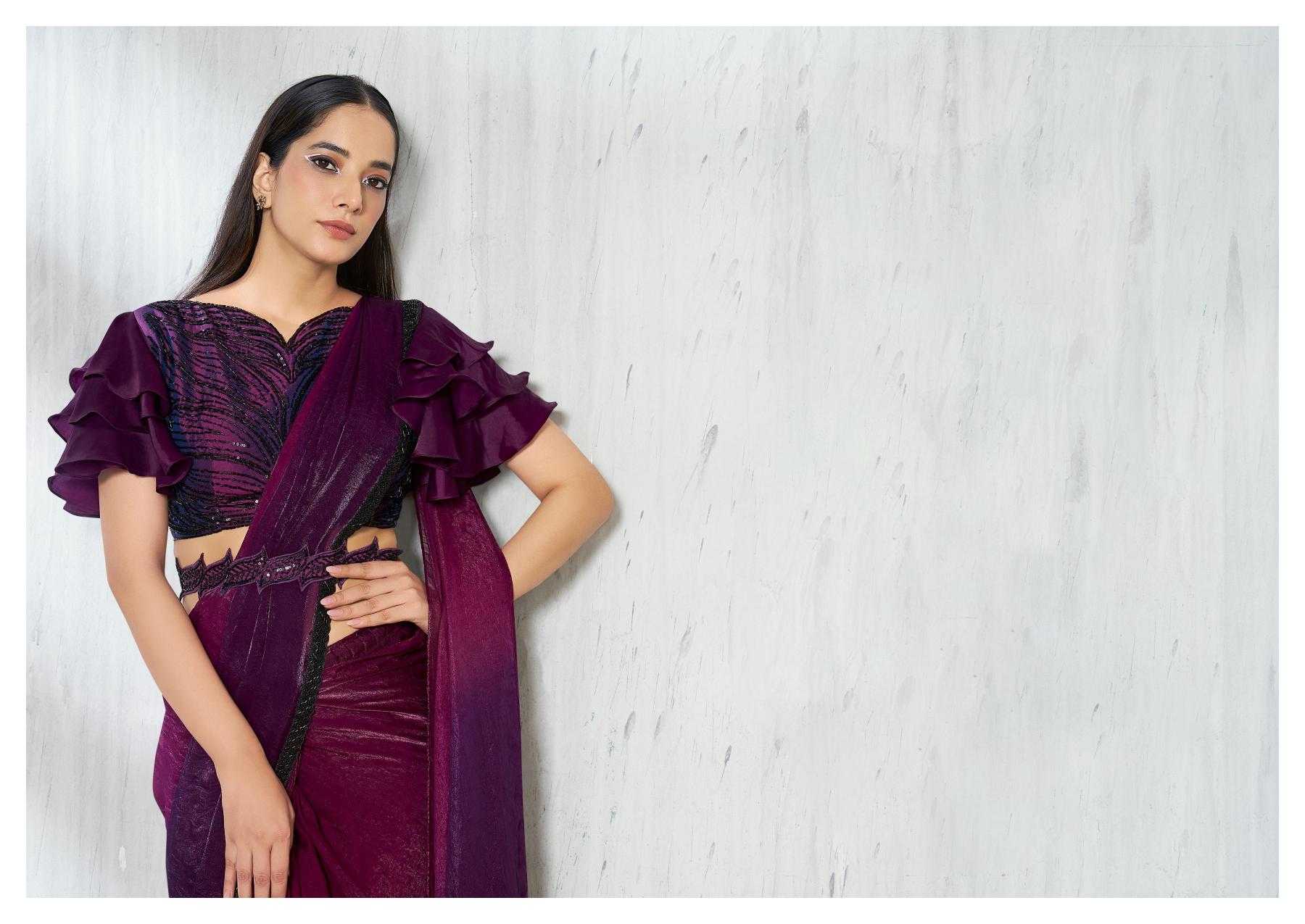 Ynf Satin Silk KESH113 MAHOTSAV-SOIREE 25601 TO 25609 Sarees Silk Sarees Wholesale Ready To Wear Sarees Ruffle Sarees Satin Sarees Manufacturer- Kapda Export