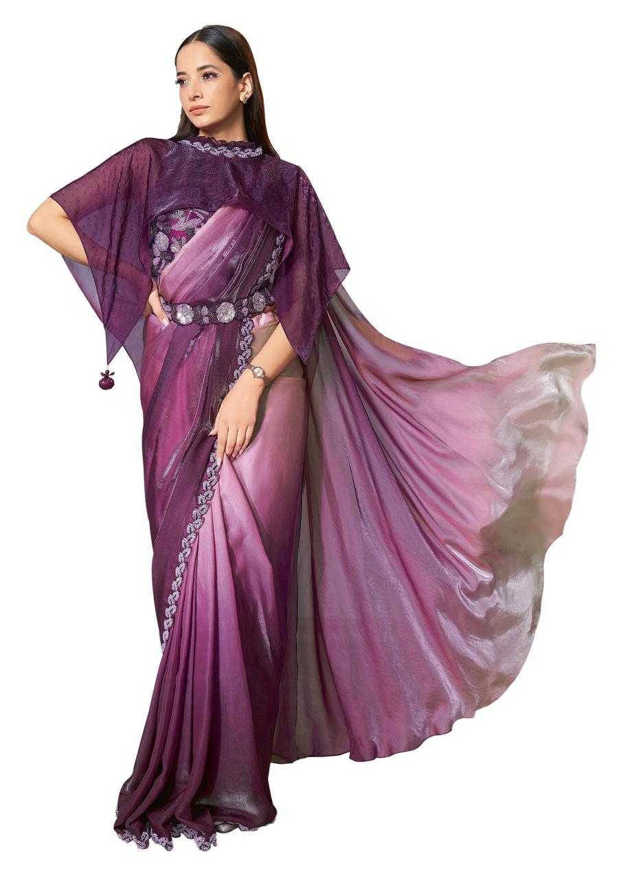 Ynf Satin Silk KESH113 MAHOTSAV-SOIREE 25601 TO 25609 Sarees Silk Sarees Wholesale Ready To Wear Sarees Ruffle Sarees Satin Sarees Manufacturer- Kapda Export