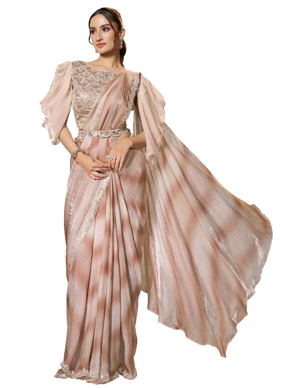 Ynf Satin Silk KESH113 MAHOTSAV-SOIREE 25601 TO 25609 Sarees Silk Sarees Wholesale Ready To Wear Sarees Ruffle Sarees Satin Sarees Manufacturer- Kapda Export