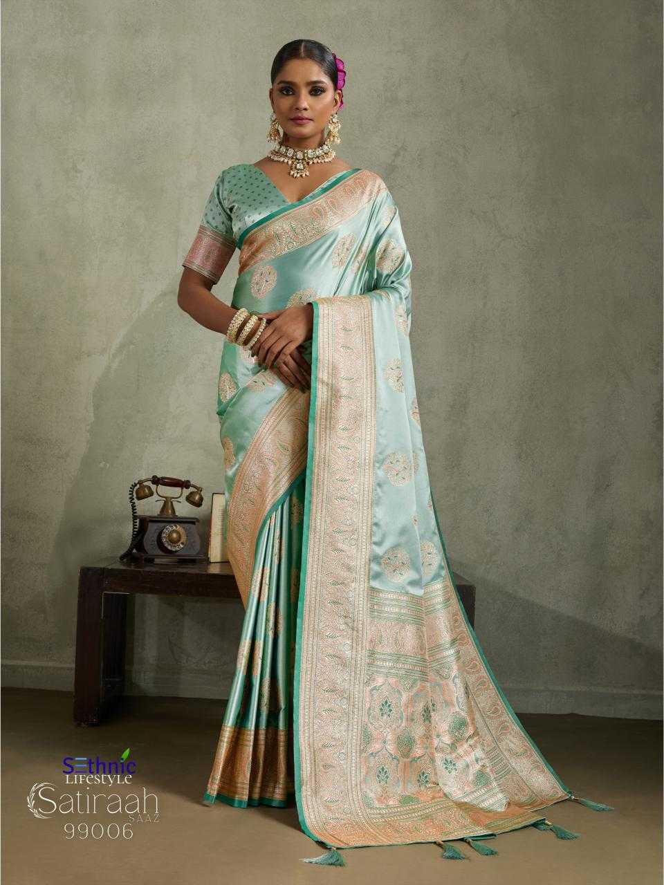 Ynf Satin Silk KESH416 Sethnic Lifestyle S A T I R A A H Silk Sarees Wholesale Banarasi Silk Sarees Pattu Sarees Zari Border Silk Sarees Manufacturer- Kapda Export