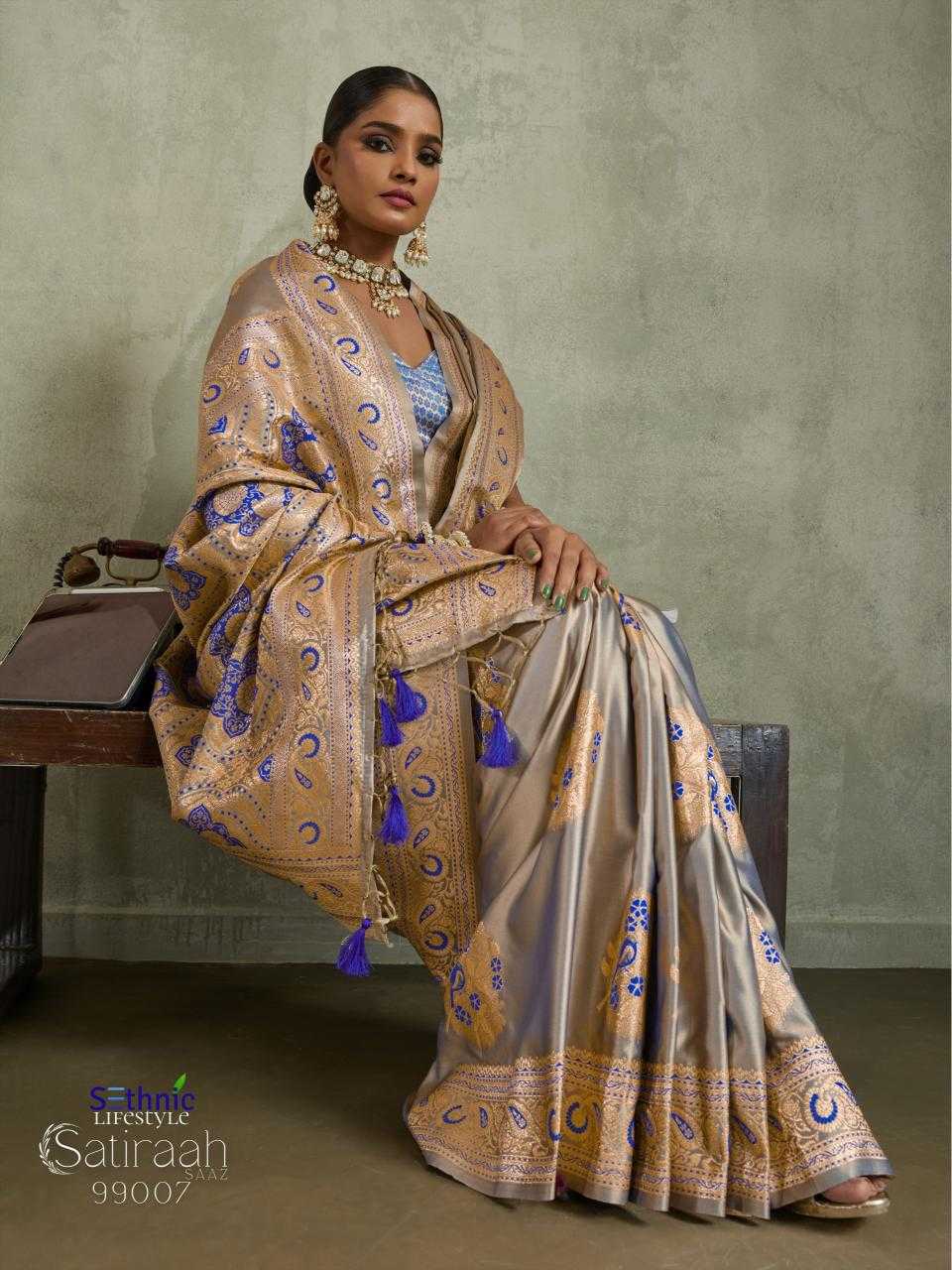 Ynf Satin Silk KESH416 Sethnic Lifestyle S A T I R A A H Silk Sarees Wholesale Banarasi Silk Sarees Pattu Sarees Zari Border Silk Sarees Manufacturer- Kapda Export