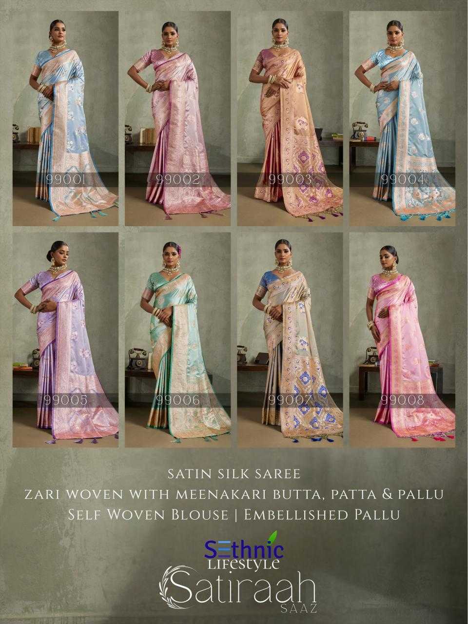 Ynf Satin Silk KESH416 Sethnic Lifestyle S A T I R A A H Silk Sarees Wholesale Banarasi Silk Sarees Pattu Sarees Zari Border Silk Sarees Manufacturer- Kapda Export