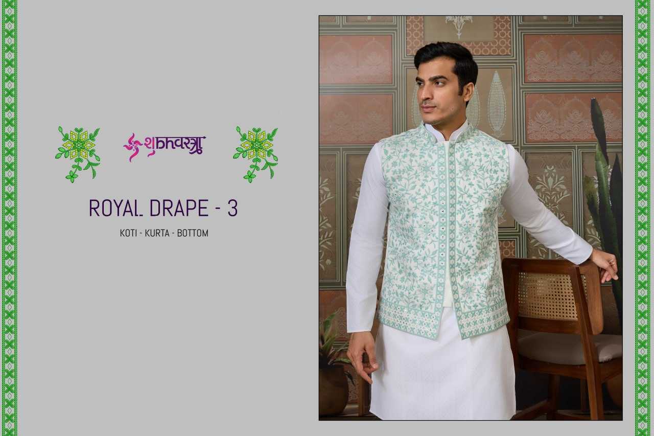 Ynf Silk RIN202 SHUBHVASTRA ROYAL 61441 Mens Wear Wholesale Mens Kurta Pyjama Festive & Wedding Coats Designer Ethnic Set Manufacturer- Kapda Export