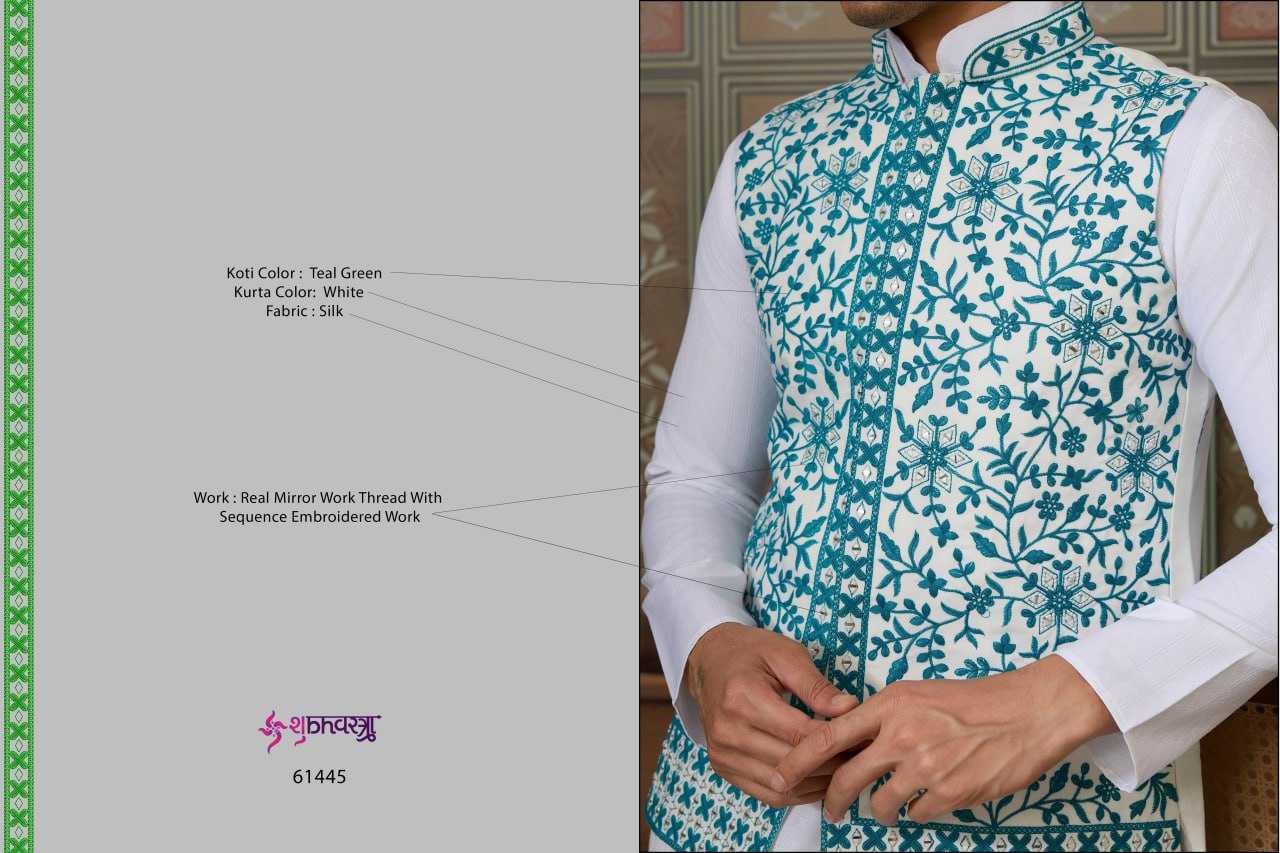 Ynf Silk RIN202 SHUBHVASTRA ROYAL 61441 Mens Wear Wholesale Mens Kurta Pyjama Festive & Wedding Coats Designer Ethnic Set Manufacturer- Kapda Export