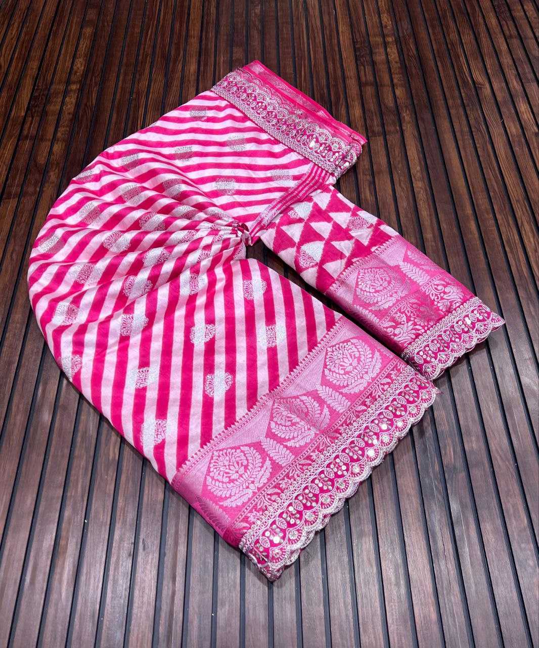 Ynf Silk RIN225 985 Silk Sarees Wholesale Printed Silk Saree Raw Silk Sarees Zari Border Silk Sarees Manufacturer- Kapda Export