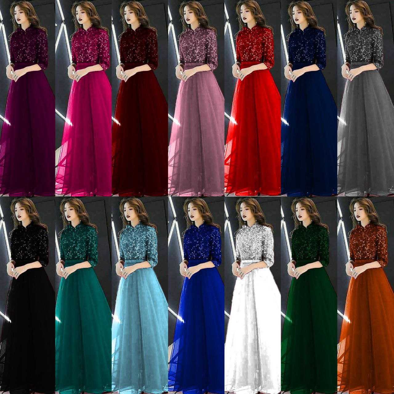 Ynf Soft Net RIN157 PC-2034 Gowns Plus Size Collections Wholesale Anarkali Gown Net Gowns Fit And Flare Gowns Manufacturer- Kapda Export