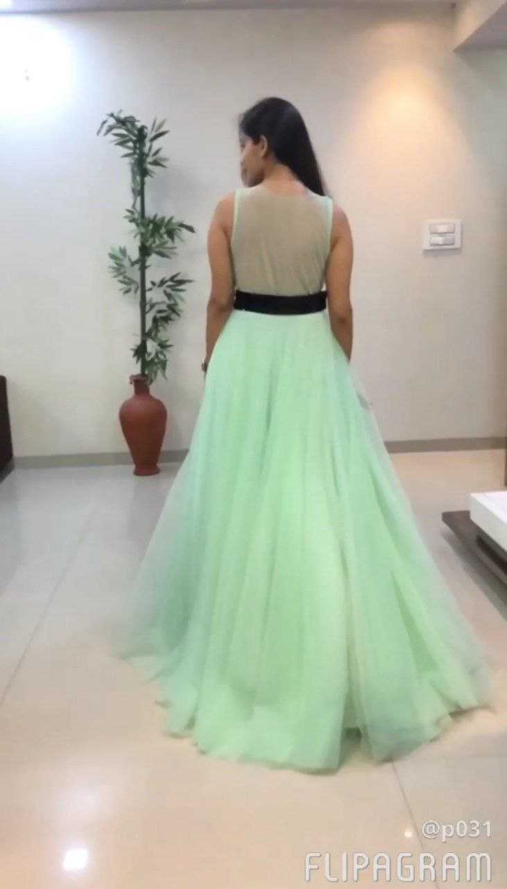 Ynf Soft Net RIN157 PC-2037 Gowns Plus Size Collections Wholesale Fancy Gowns Net Gowns Sequin Gowns Manufacturer- Kapda Export