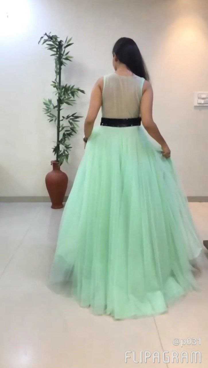 Ynf Soft Net RIN157 PC-2037 Gowns Plus Size Collections Wholesale Fancy Gowns Net Gowns Sequin Gowns Manufacturer- Kapda Export