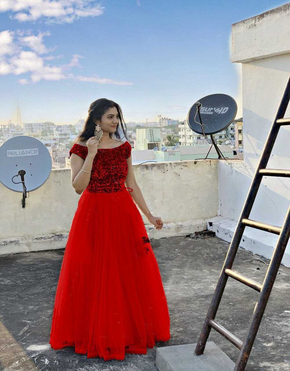 Ynf Soft Net RIN157 PC-2215 Gowns Plus Size Collections Wholesale Fancy Gowns Net Gowns Sequin Gowns Manufacturer- Kapda Export