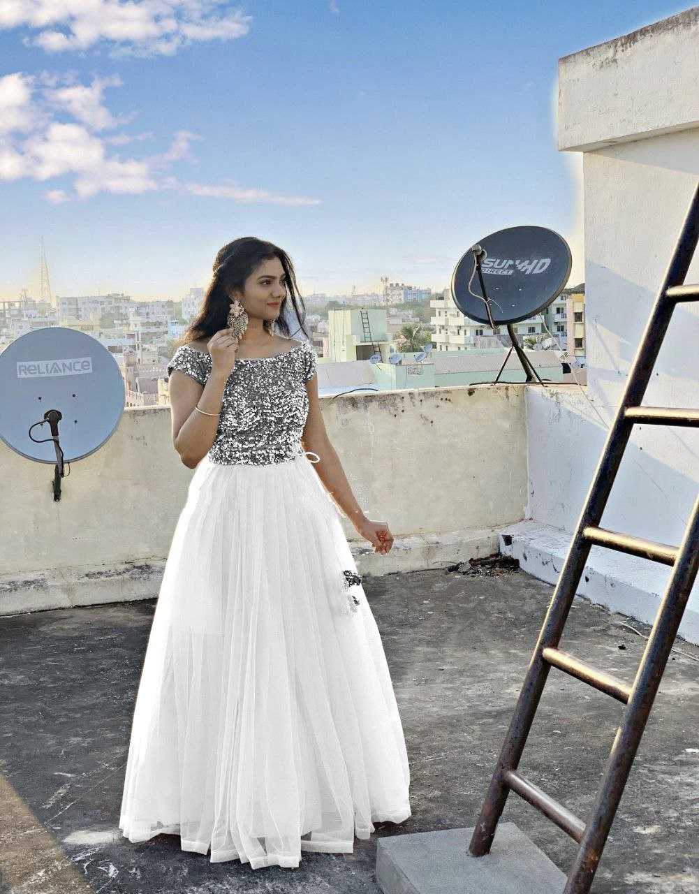 Ynf Soft Net RIN157 PC-2215 Gowns Plus Size Collections Wholesale Fancy Gowns Net Gowns Sequin Gowns Manufacturer- Kapda Export