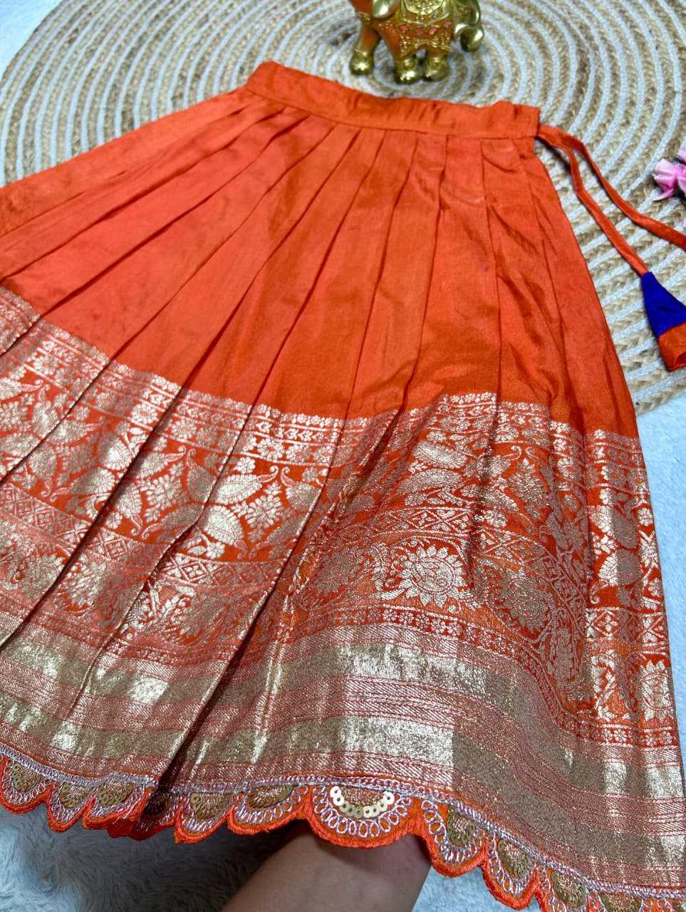 Ynf Tissue Silk KESH505 dazzle Kids Wear Wholesale Kids Ethnic Wear Kids Lehenga Choli Kids Navratri Outfits Manufacturer- Kapda Export