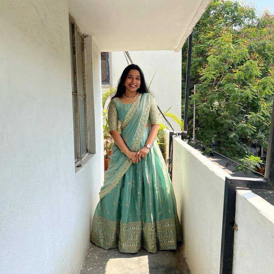 Ynf Tissue Silk KESH598 VNX1069 Sarees Wholesale Indian Sarees Lehenga Sarees Half Sarees Manufacturer- Kapda Export