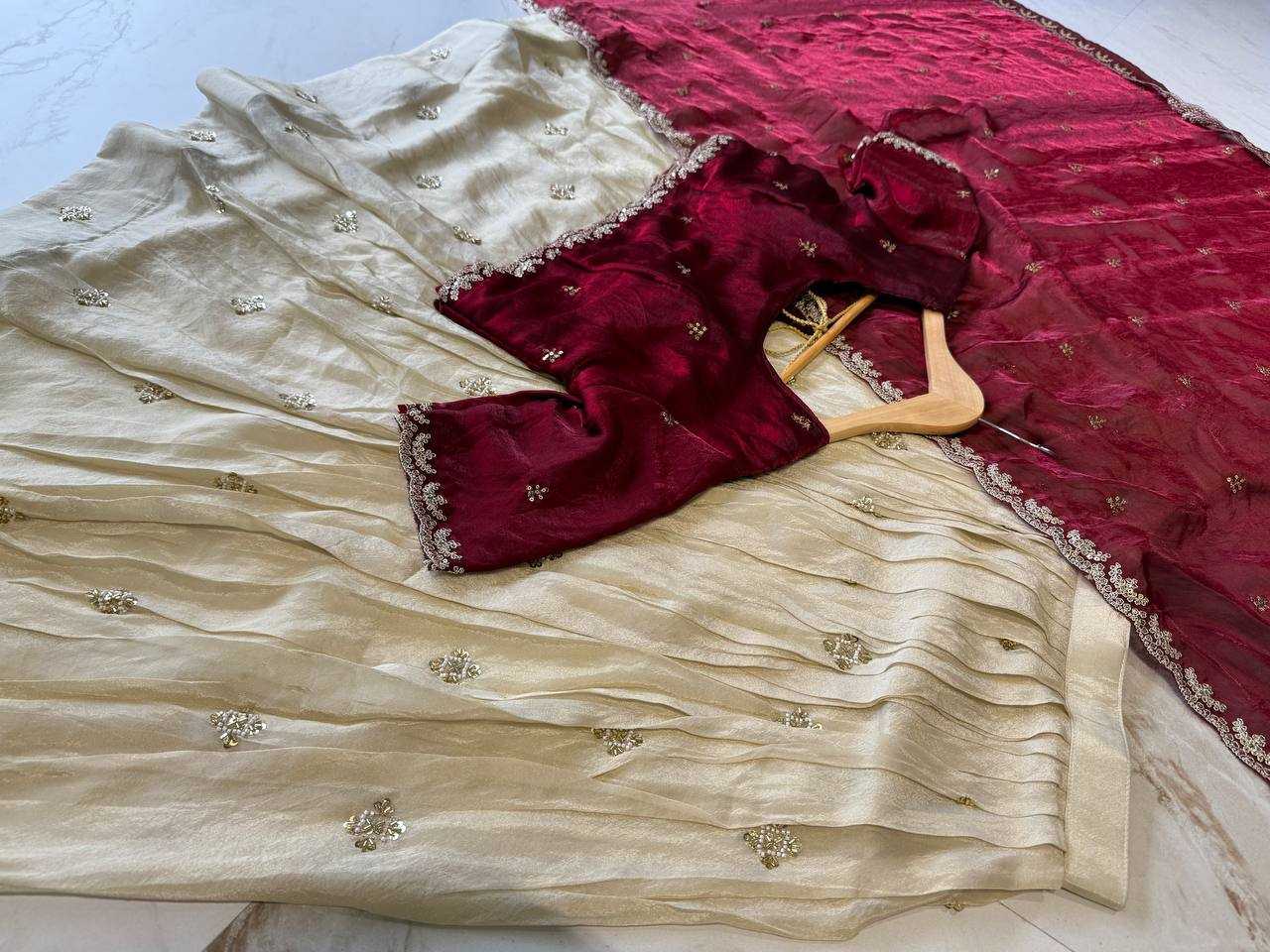 Ynf Tissue Silk KESH598 VNX1071 Sarees Wholesale Indian Sarees Lehenga Sarees Half Sarees Manufacturer- Kapda Export