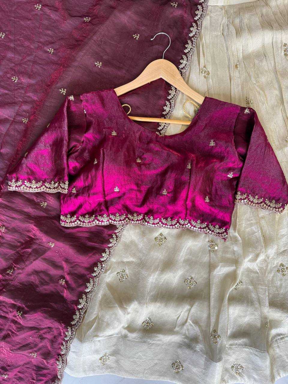 Ynf Tissue Silk KESH598 VNX1071 Sarees Wholesale Indian Sarees Lehenga Sarees Half Sarees Manufacturer- Kapda Export